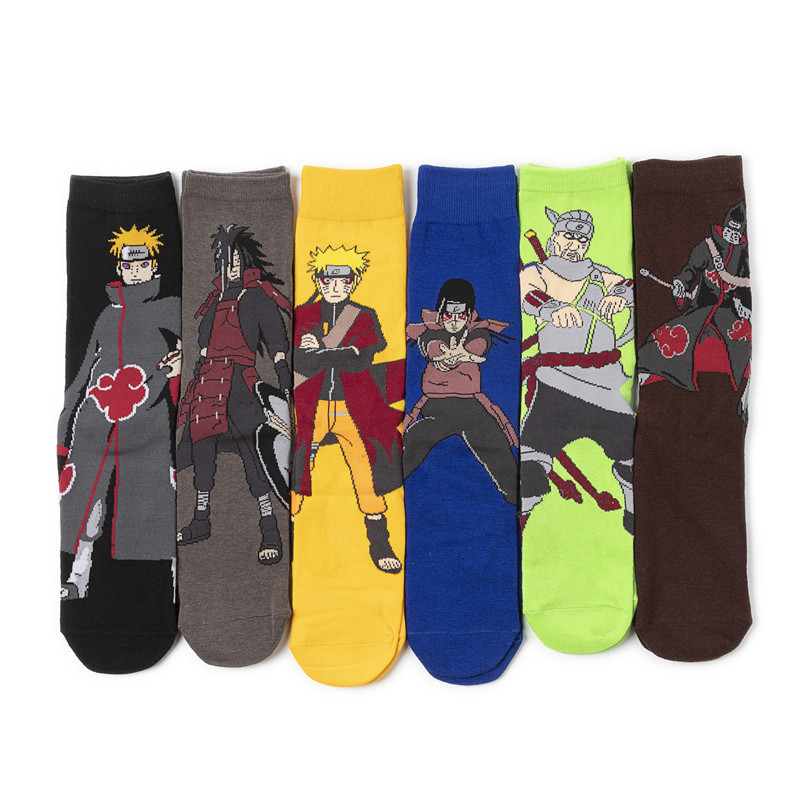 Street Fashion Anime - 6Pairs for Naruto Mid length socks
