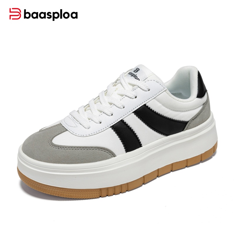 Street Fashion Walking - Baasploa Women Platform Sneakers Chunky Thick