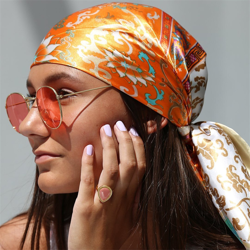 Street Fashion Hijab - Square Bandana Shawl Hip Hop Mixed