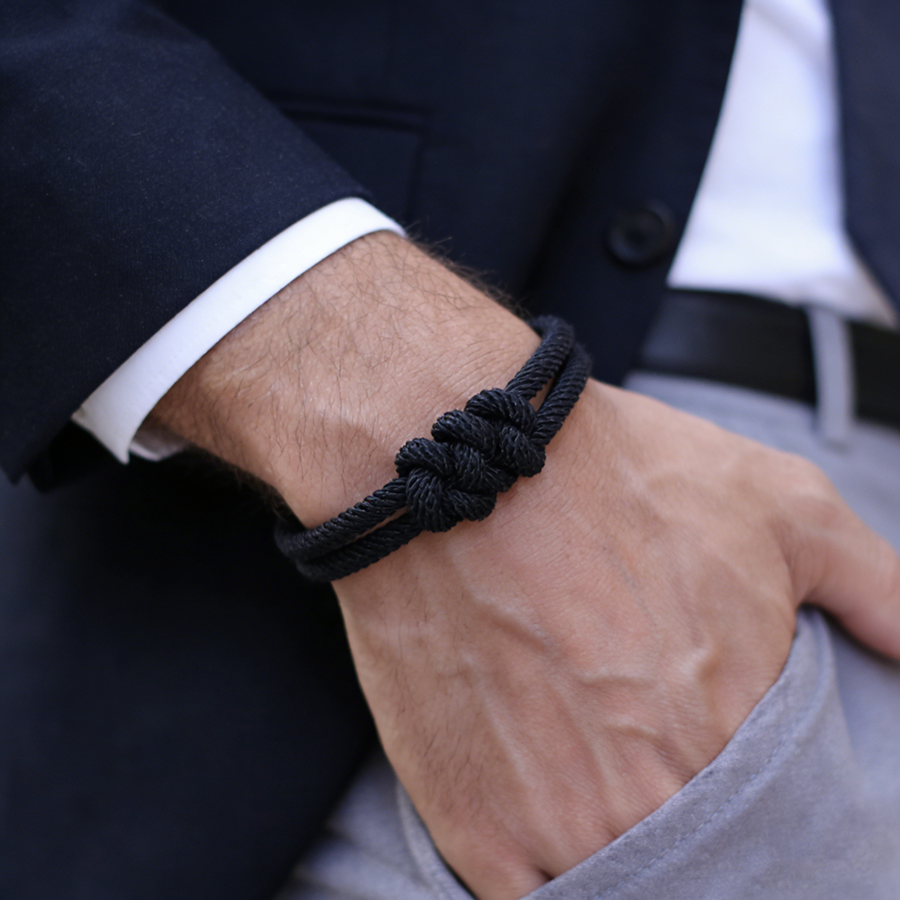 Street Fashion In Milan - Stylish Men Rope Bracelet High Quality