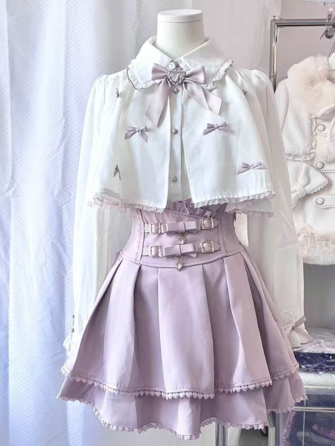 Street Fashion Japan 2025 - Kawaii Japanese Trim Mini Skirt Women