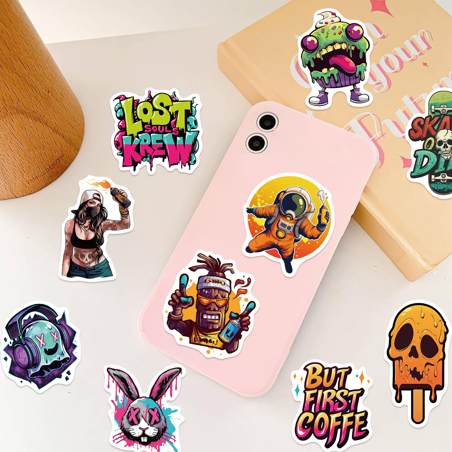 50pcs Fashion Personalized Str - مراجعة Street Fashion Graffiti وسعره