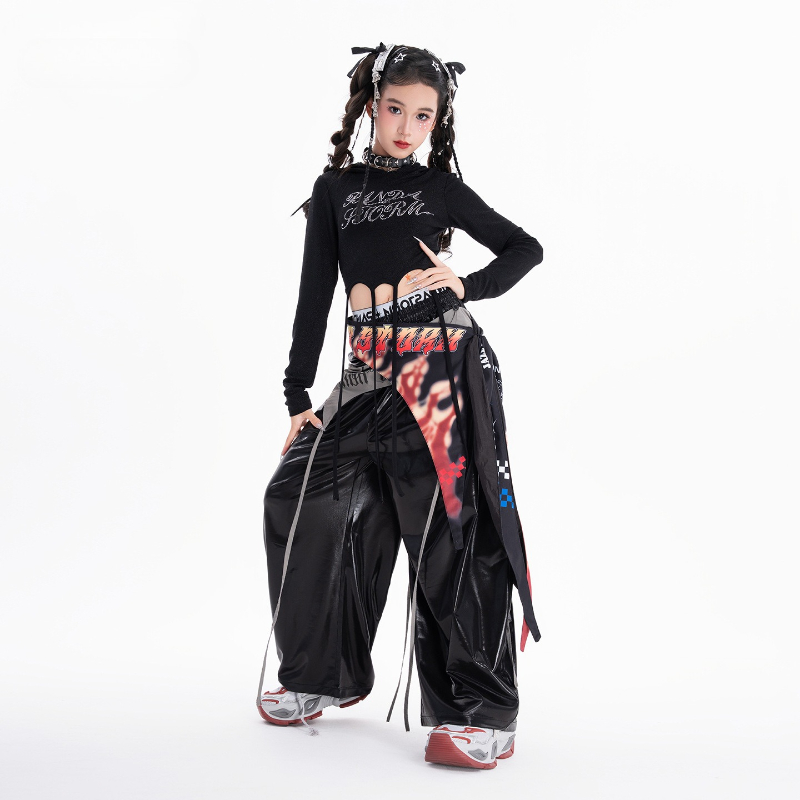 Girls Hip Hop Dance Clothing S - مراجعة Street Fashion Kpop وسعره