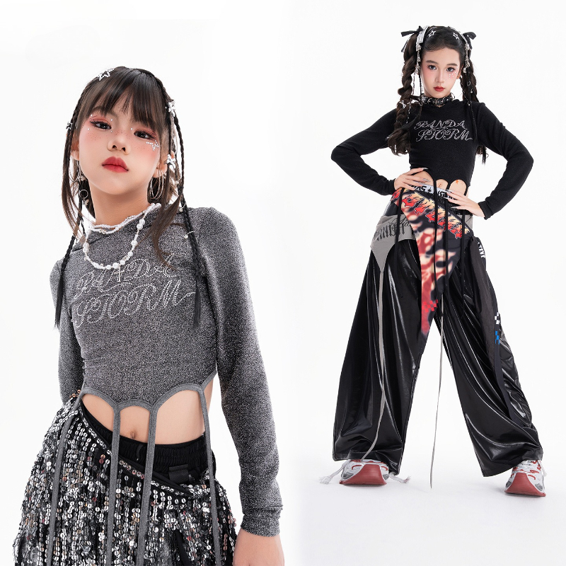 Girls Hip Hop Dance Clothing S - مراجعة Street Fashion Kpop وسعره