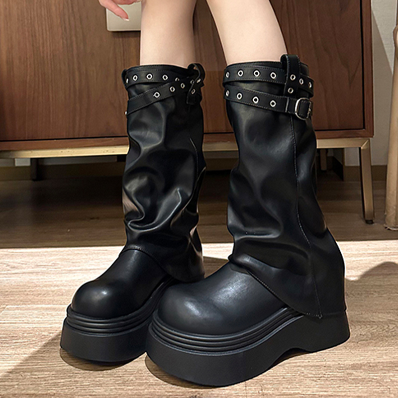 Platform Women's High Boots Hi - مراجعة Street Fashion Dress وسعره