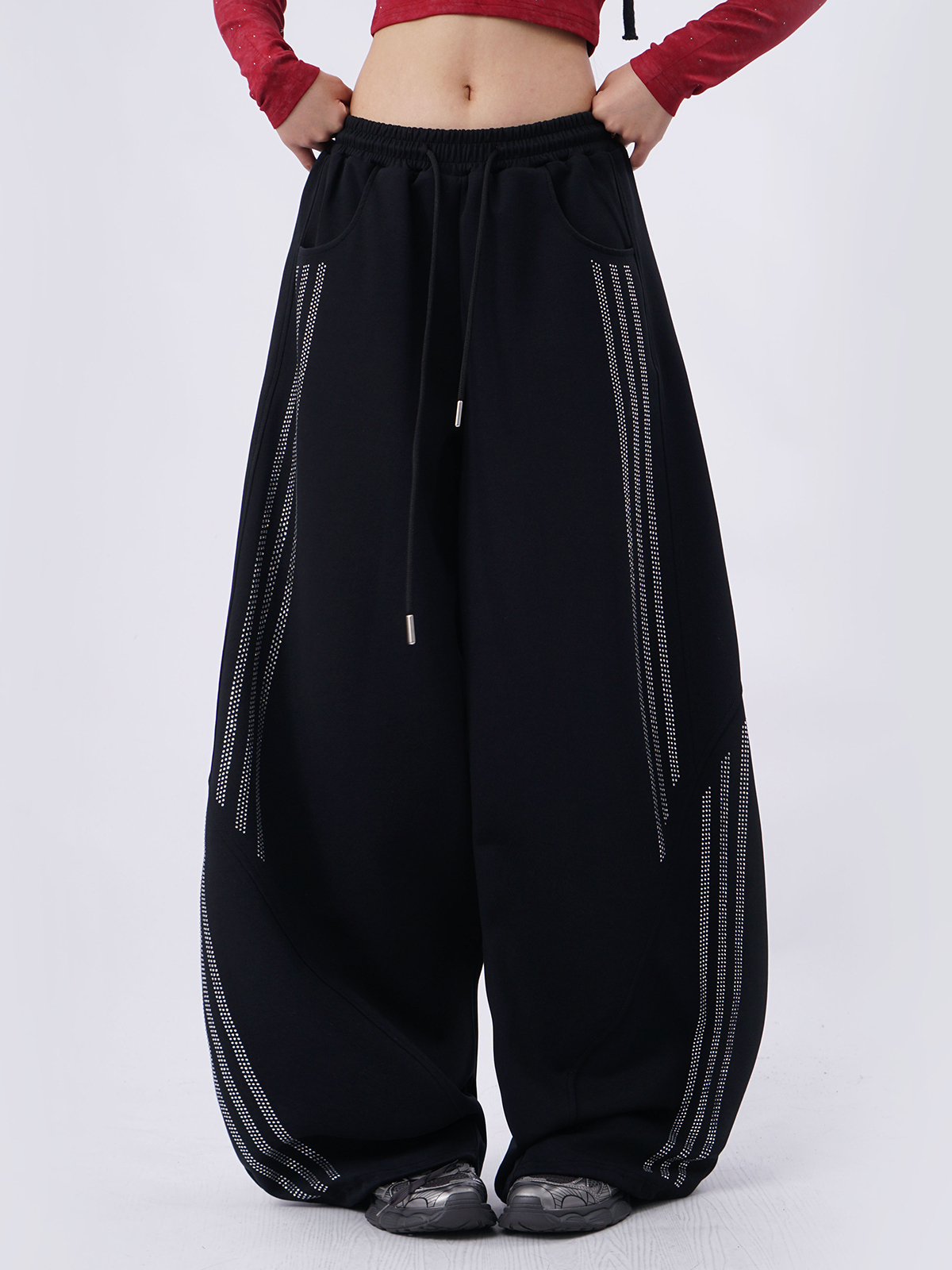 Black Loose Jazz Style Women's - مراجعة Street Fashion Kpop وسعره