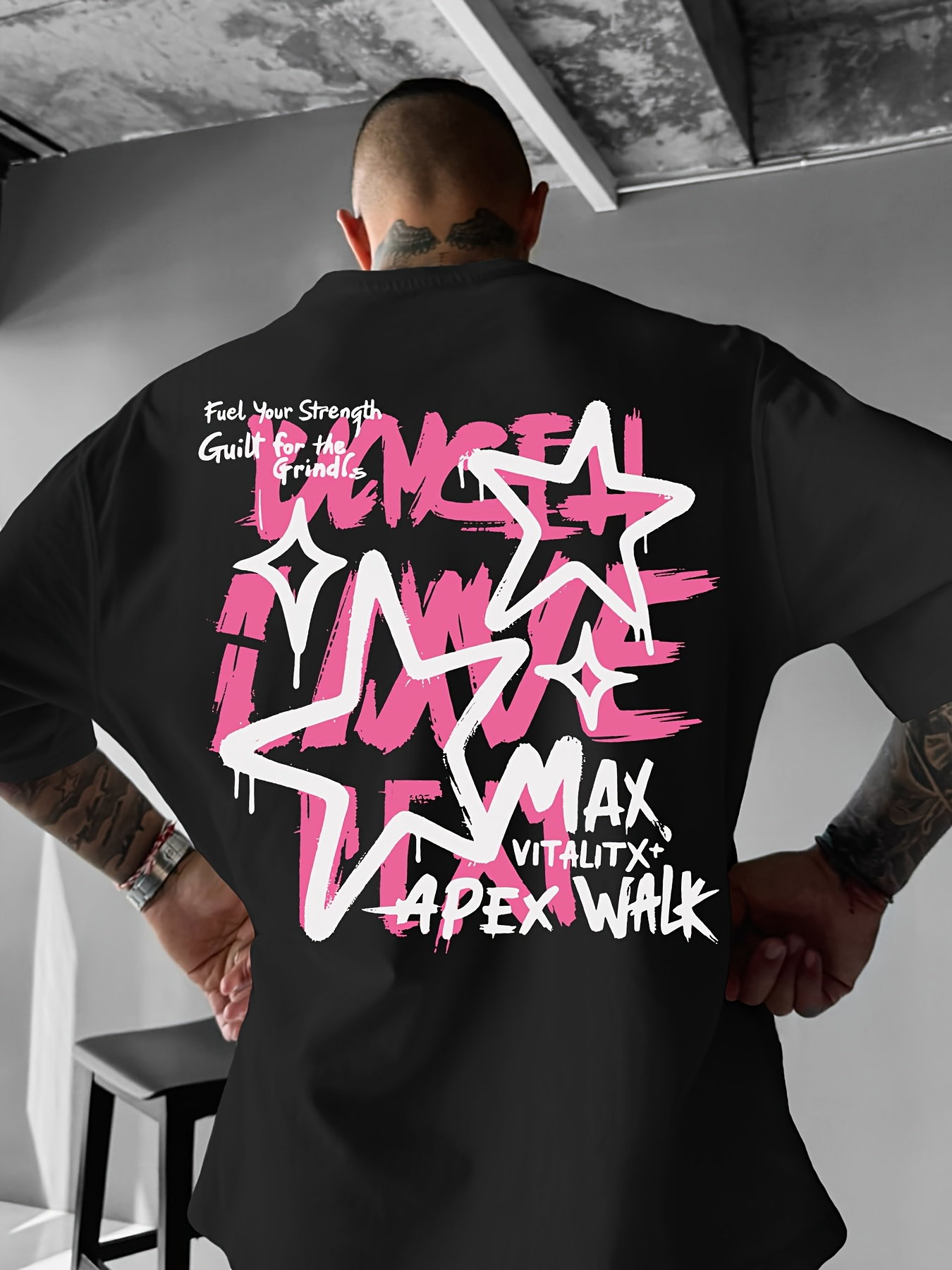 Men's T-shirt, 100% cotton, st - مراجعة Street Fashion Graffiti وسعره