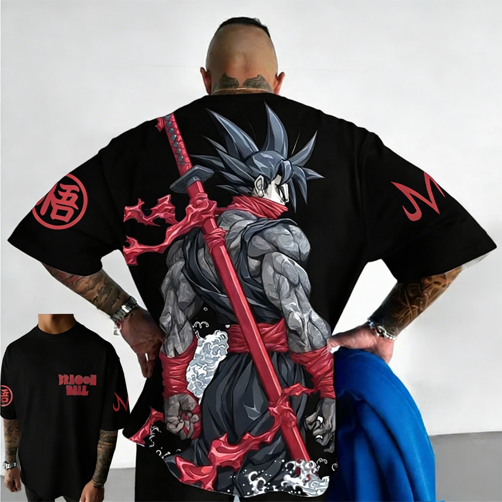 Plus Size Dragon Ball Summer A - مراجعة Street Fashion Anime وسعره