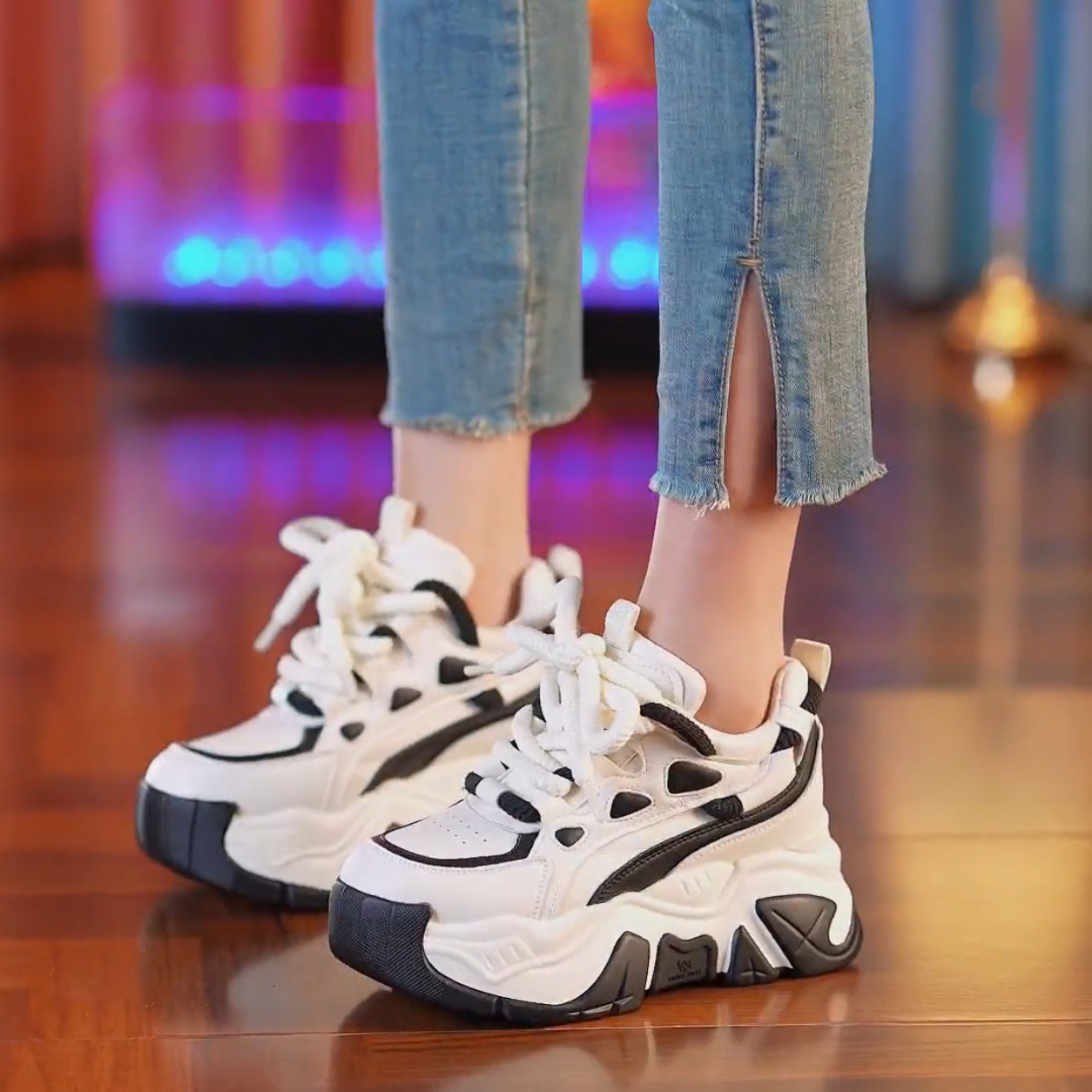 Platform Chunky Dad Shoes for  - مراجعة Chunky Sneaker Platform وسعره