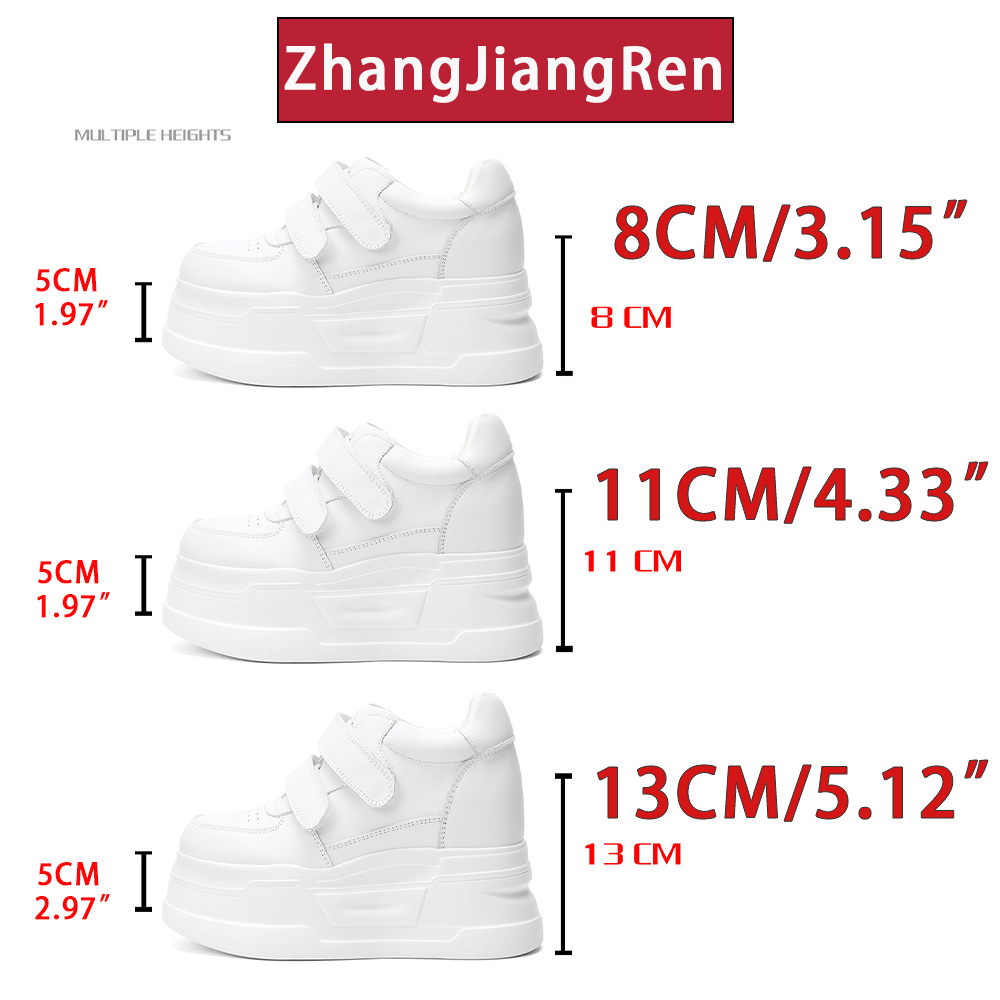 ZJR 8-13cm Women's Inner Lift  - مراجعة Chunky Sneaker Platform وسعره