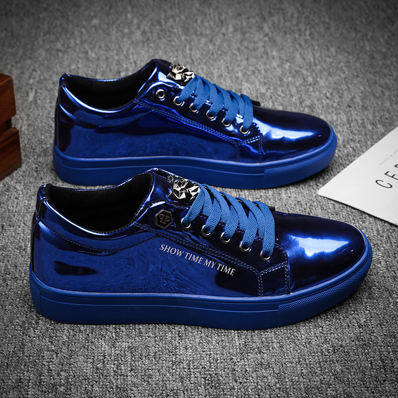 Luxury Men Casual Sneakers Blu - مراجعة Street Fashion Walking وسعره
