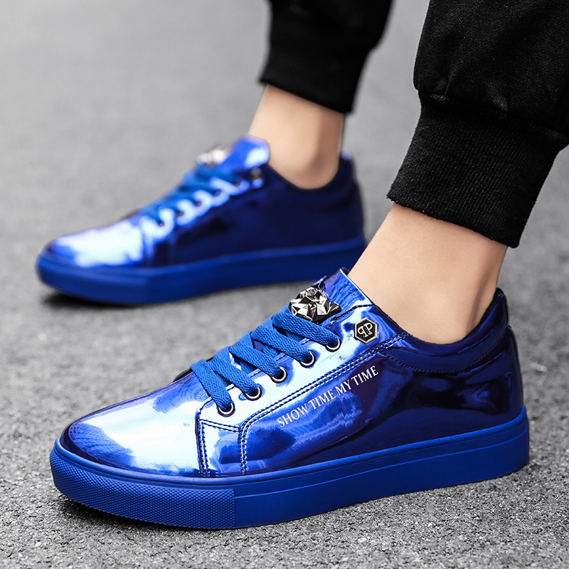 Luxury Men Casual Sneakers Blu - مراجعة Street Fashion Walking وسعره