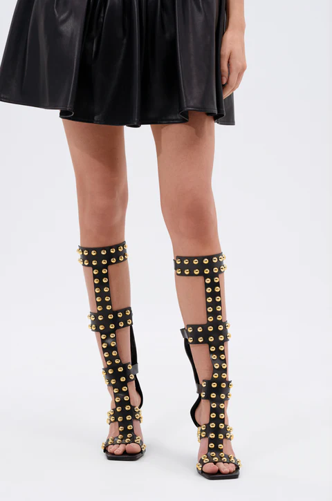Women's Black Gladiator Sandal - مراجعة Street Fashion Dress وسعره
