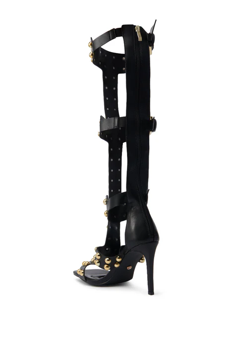 Women's Black Gladiator Sandal - مراجعة Street Fashion Dress وسعره