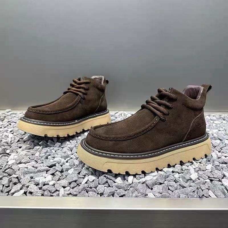Autum Winter Men Platform Boot - مراجعة Street Fashion Walking وسعره