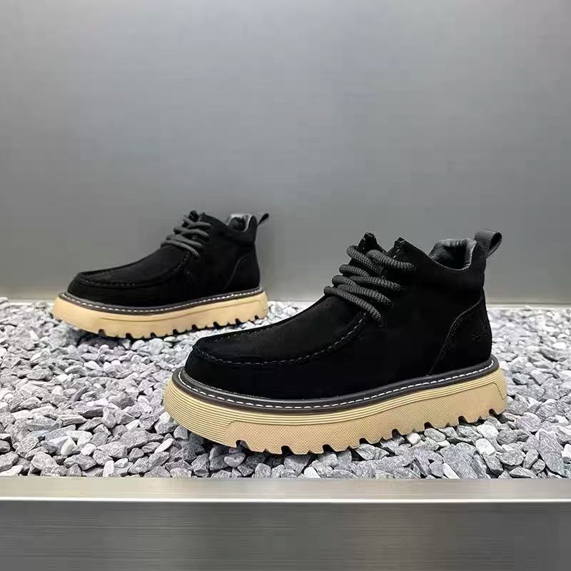 Autum Winter Men Platform Boot - مراجعة Street Fashion Walking وسعره