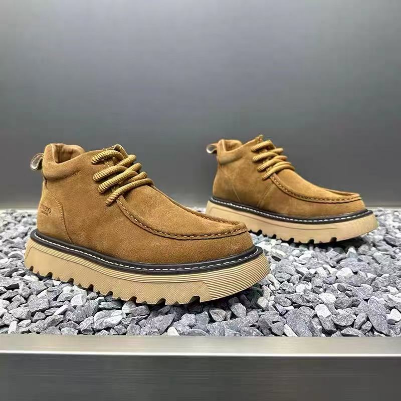 Autum Winter Men Platform Boot - مراجعة Street Fashion Walking وسعره