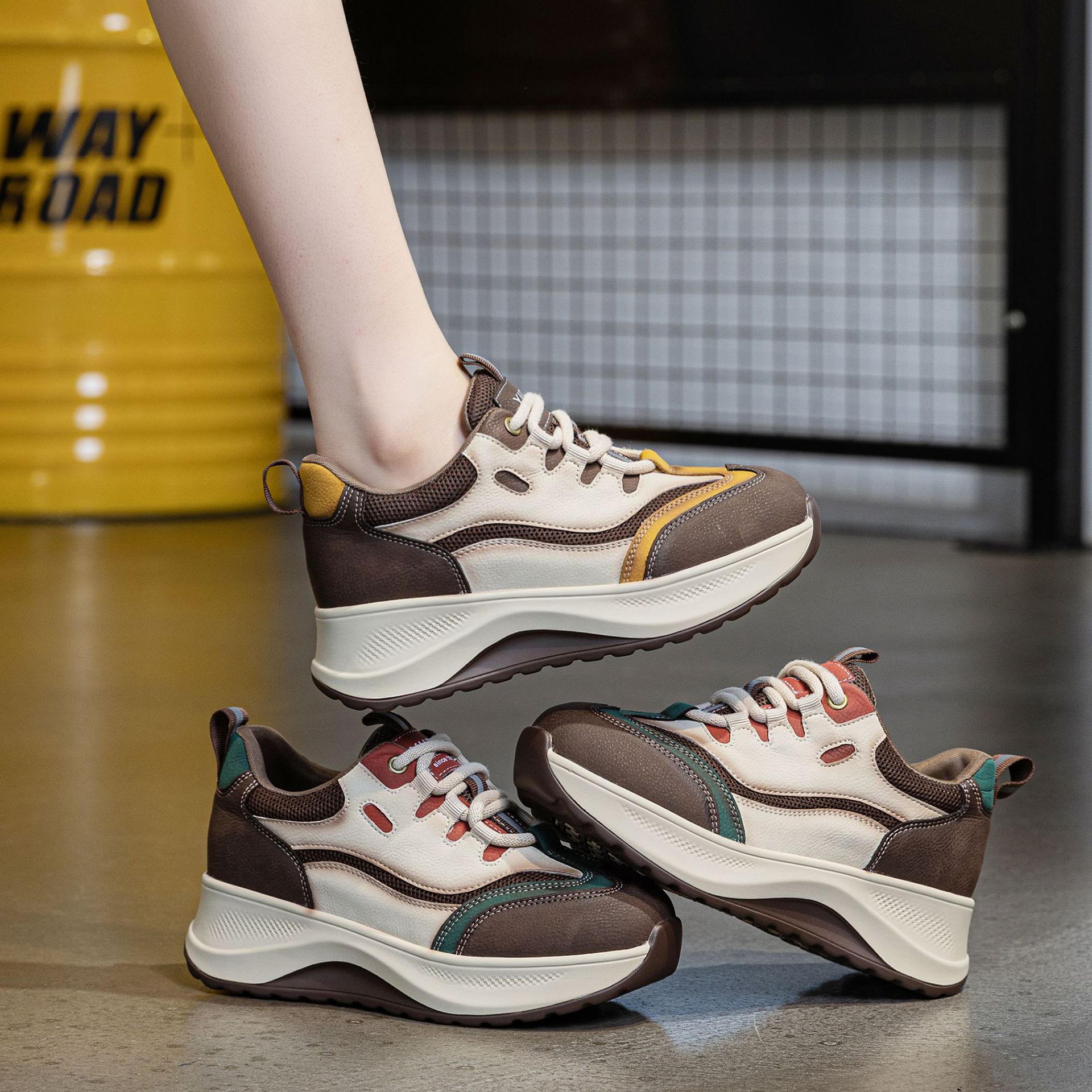 5cm 2 Inches Women Chunky Snea - مراجعة Chunky Sneaker Platform وسعره