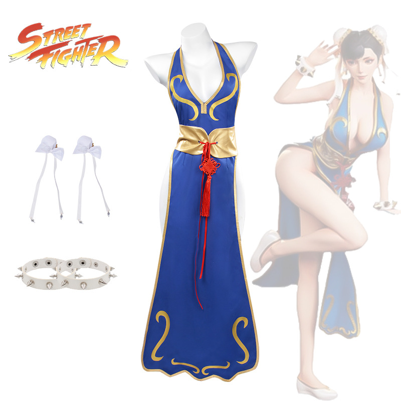 New Street Fighter Chunli cosp - مراجعة Street Fashion Anime وسعره
