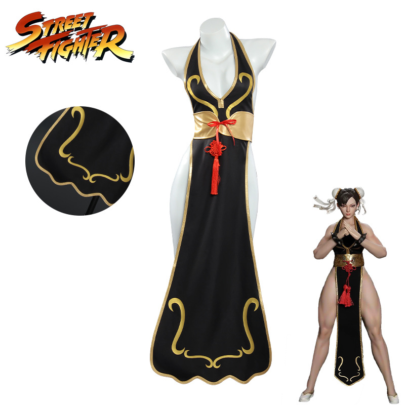 New Street Fighter Chunli cosp - مراجعة Street Fashion Anime وسعره