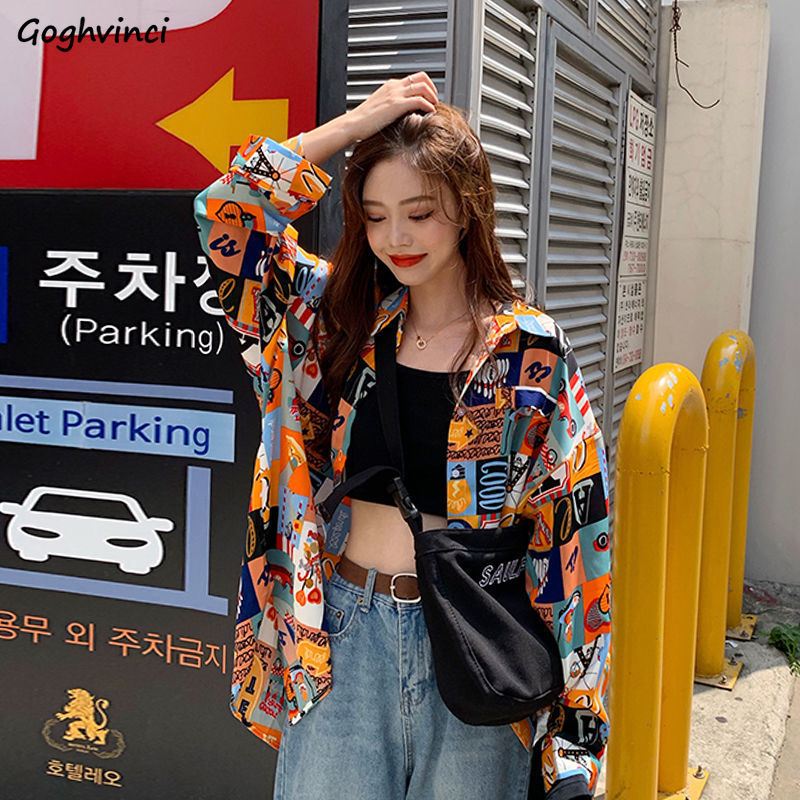 Shirts Women Spring Printed Th - مراجعة Korean Street Fashion Female وسعره