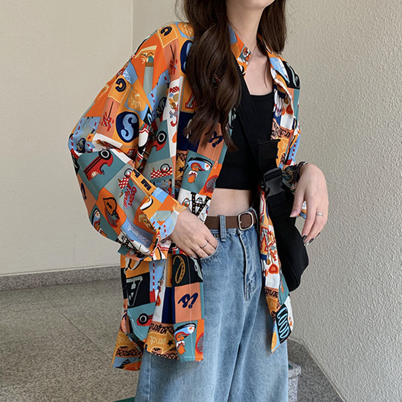 Shirts Women Spring Printed Th - مراجعة Korean Street Fashion Female وسعره