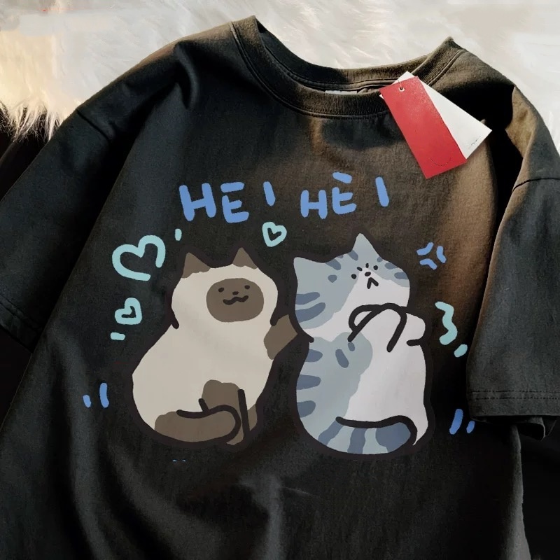 ZAZOMDE 2025 Funny Cat Print H - مراجعة Street Fashion Japan 2025 وسعره