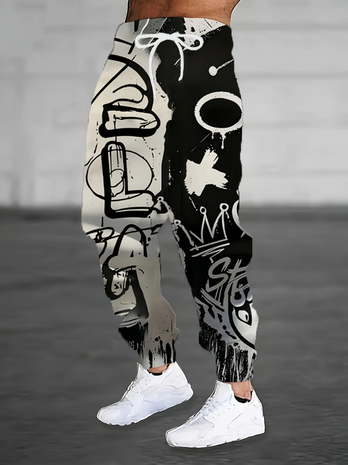 New Men's Fashion Autumn Lette - مراجعة Street Fashion Graffiti وسعره
