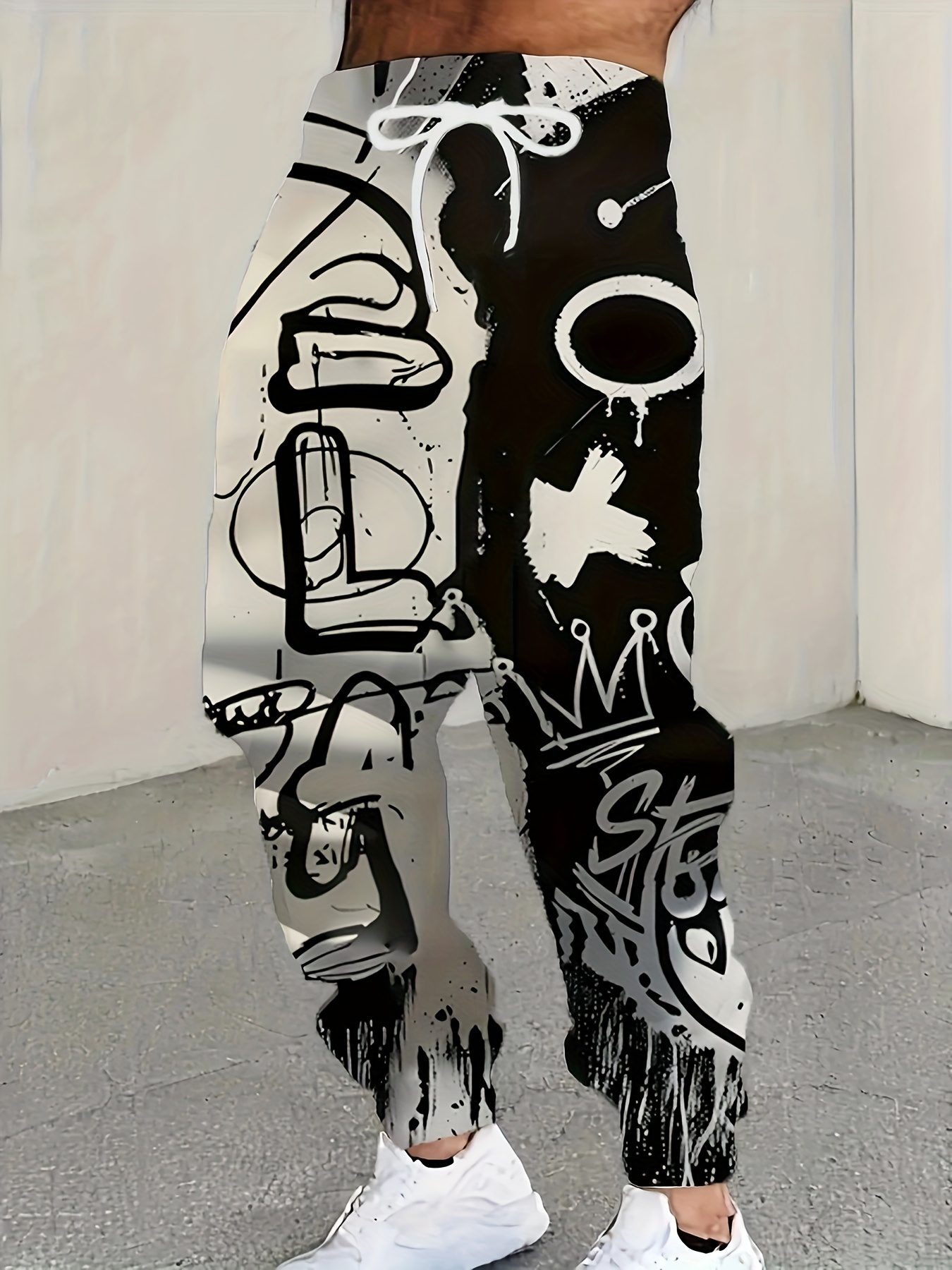New Men's Fashion Autumn Lette - مراجعة Street Fashion Graffiti وسعره