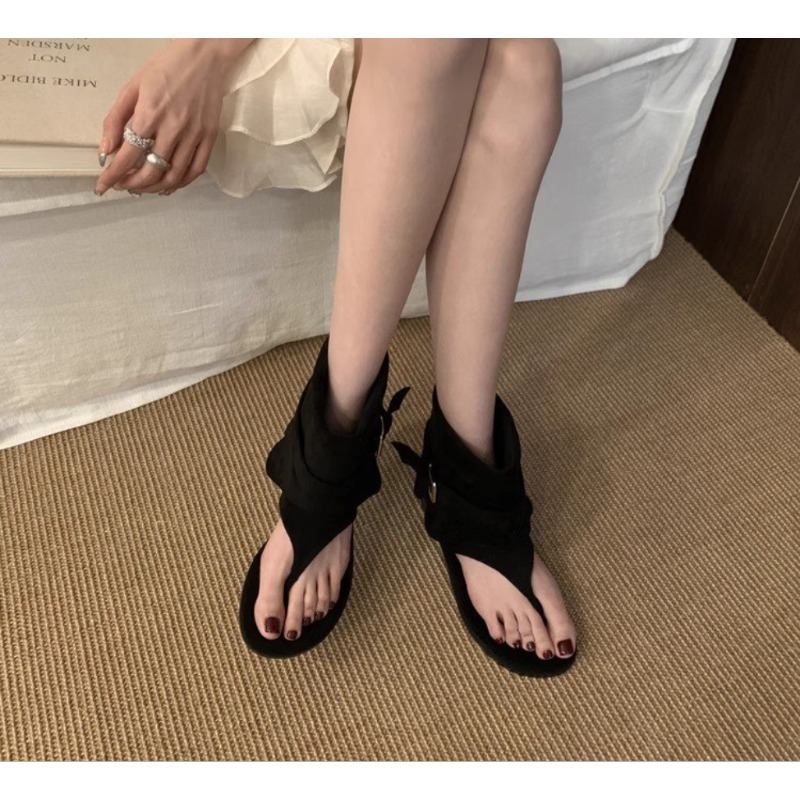 2025Spring Clip Toe Flats Sand - مراجعة Street Fashion Dress وسعره