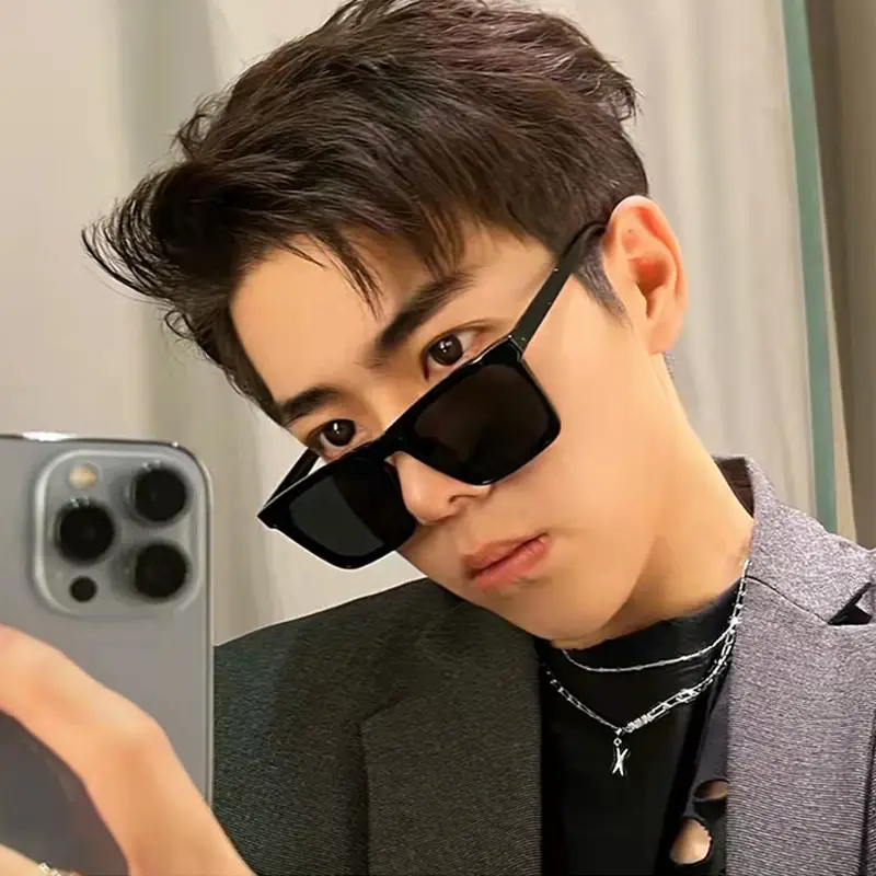 New Square Same Sunglasses Mal - مراجعة Street Fashion Korean وسعره