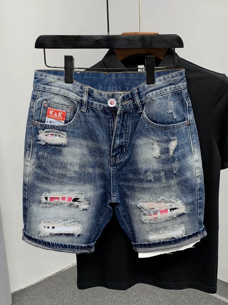2026 Summer Ripped Straight Me - مراجعة Street Fashion Korean وسعره