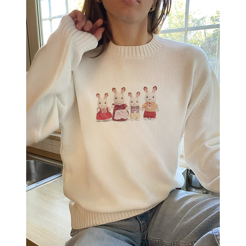 Spring Sweaters New Sweet Stre - مراجعة Korean Street Fashion Female وسعره