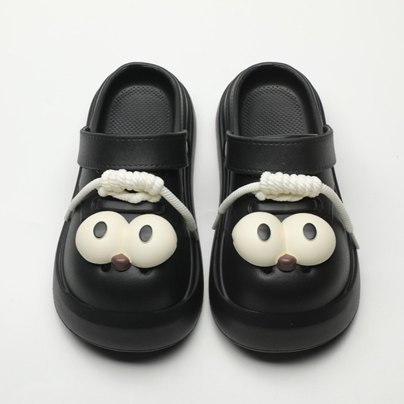 Cute DIY Big Eyes Fashion Clog - مراجعة Street Fashion Walking وسعره