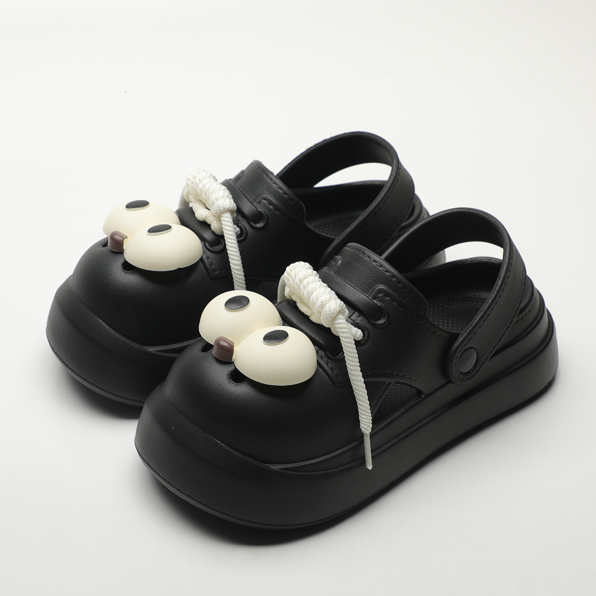 Cute DIY Big Eyes Fashion Clog - مراجعة Street Fashion Walking وسعره