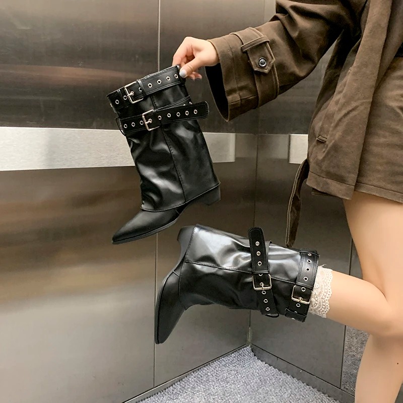 2025 Pointed Toe Women's Winte - مراجعة Street Fashion Dress وسعره