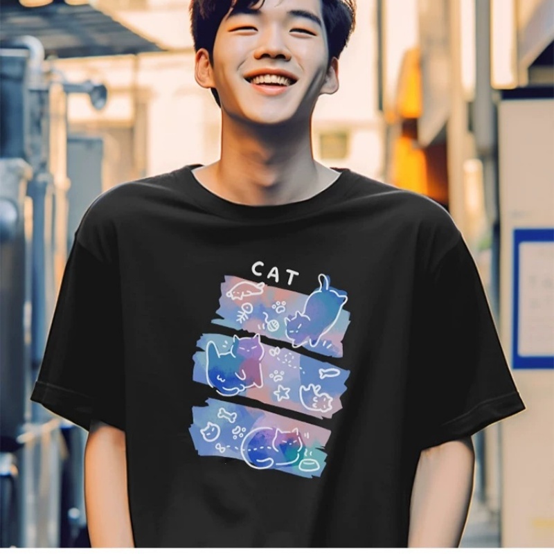 ZAZOMDE Manga Print Men's Over - مراجعة Street Fashion Japan 2025 وسعره