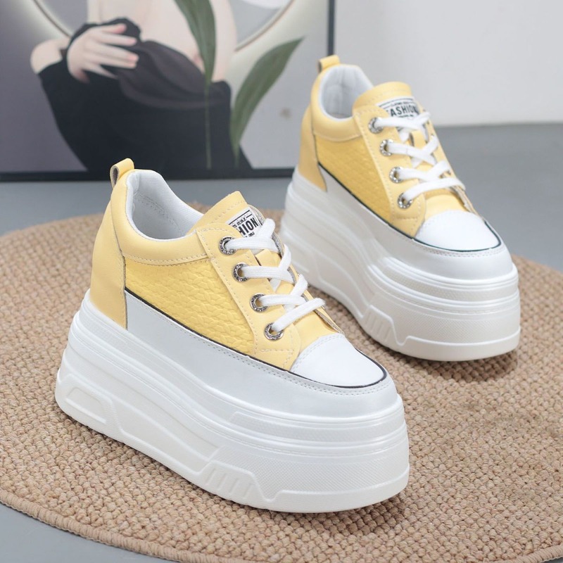 2026 New 10CM Genuine Leather  - مراجعة Chunky Sneaker Platform وسعره