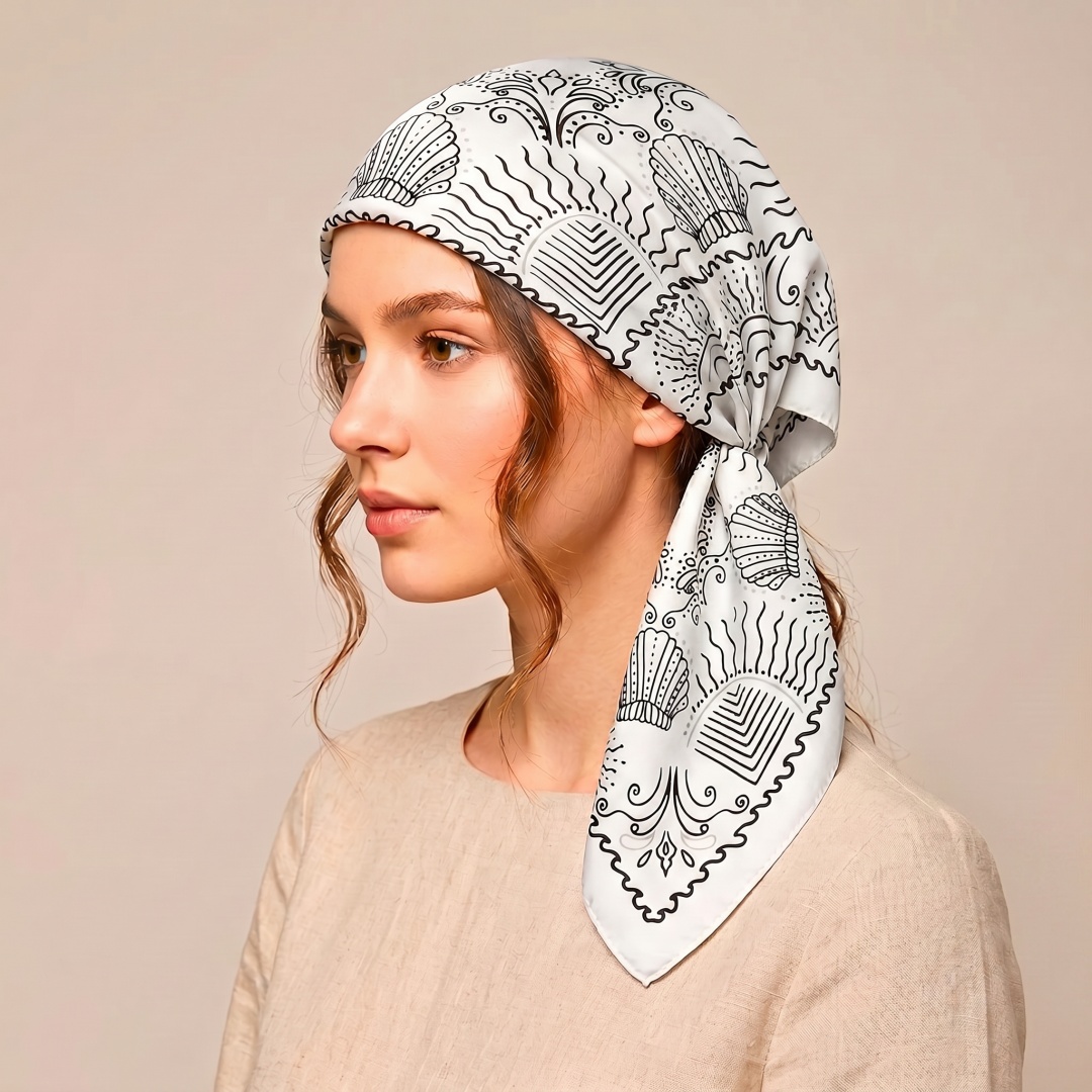 Woman Scarf Hijab Square Heads - مراجعة Street Fashion Hijab وسعره