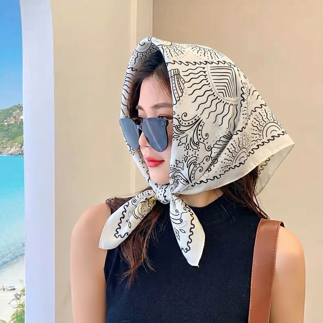 Woman Scarf Hijab Square Heads - مراجعة Street Fashion Hijab وسعره