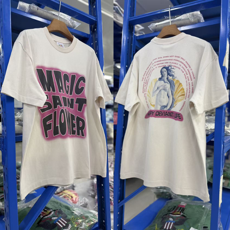 2026ss Saint T-shirts Cartoon  - مراجعة Street Fashion Graffiti وسعره