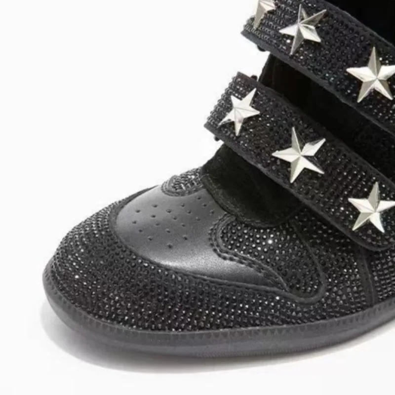 Women’s Rhinestone Ankle Boots - مراجعة Street Fashion Walking وسعره