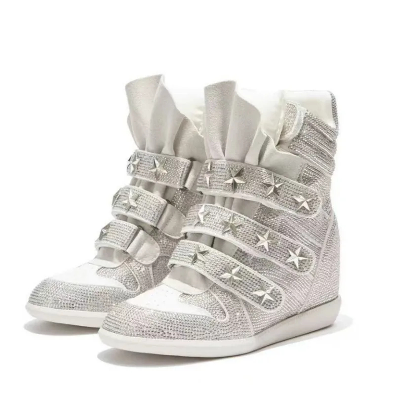 Women’s Rhinestone Ankle Boots - مراجعة Street Fashion Walking وسعره