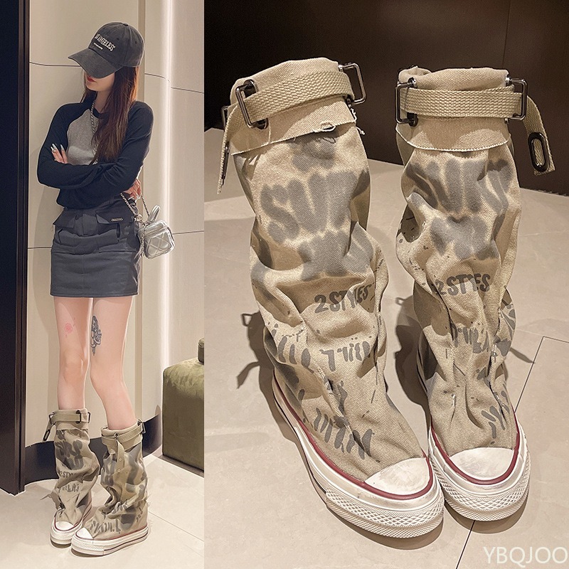2026 New Retro Flat Graffiti S - مراجعة Street Fashion Graffiti وسعره