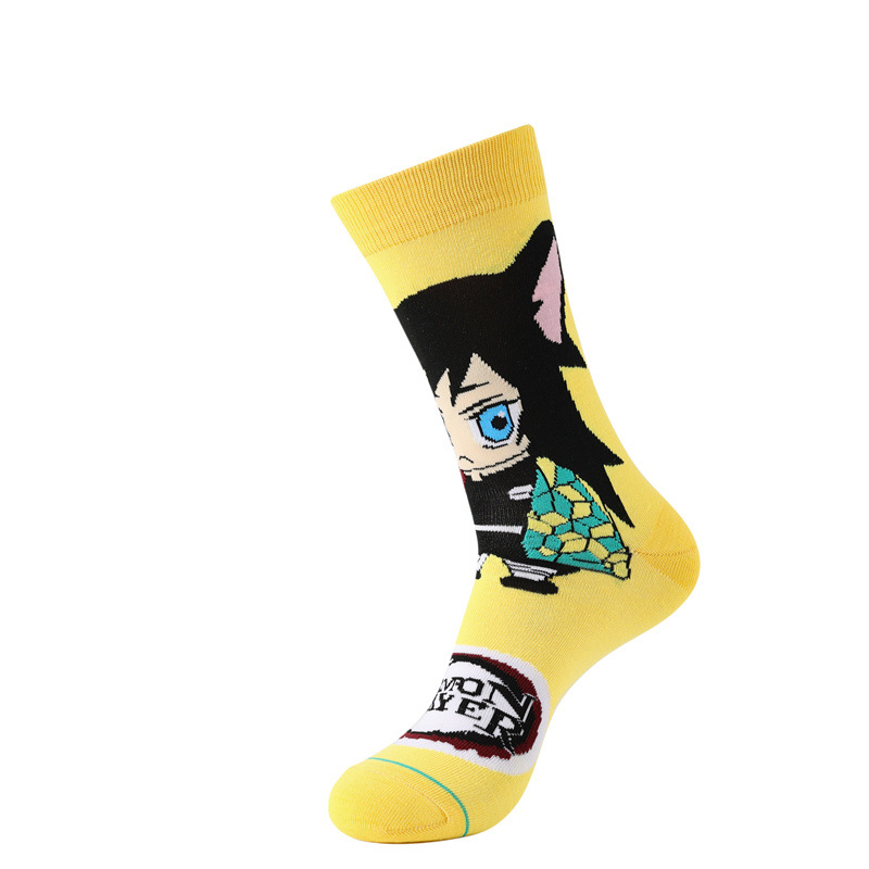 6Pairs for Demon Slayer Mid le - مراجعة Street Fashion Anime وسعره