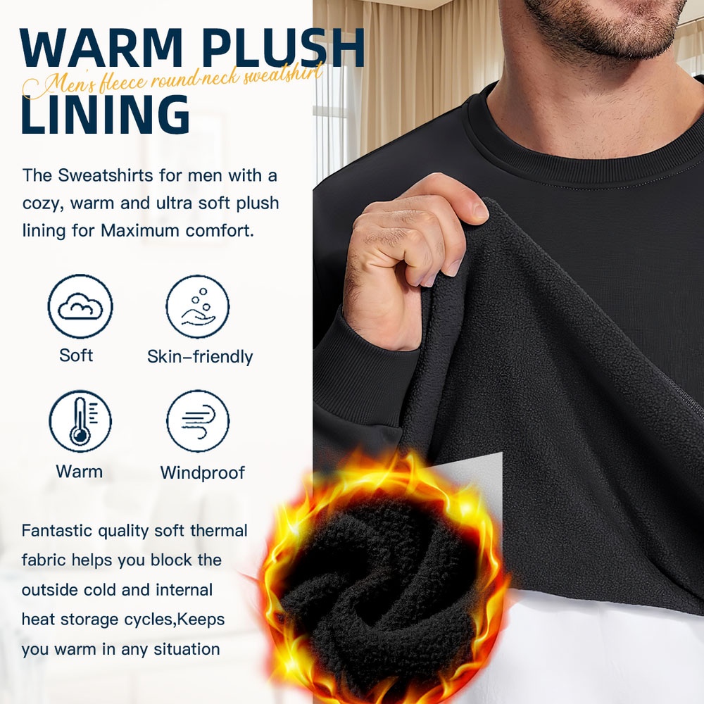 Men's Black Crew Neck Pullover - مراجعة Street Fashion Elements وسعره