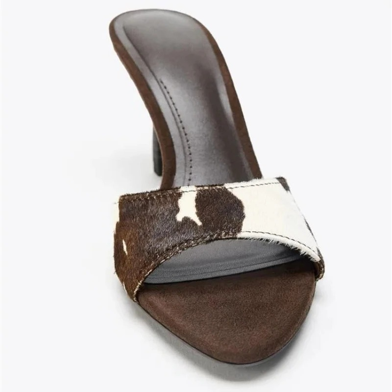 High Quality Suede Thin Heeled - مراجعة Street Fashion Graffiti وسعره