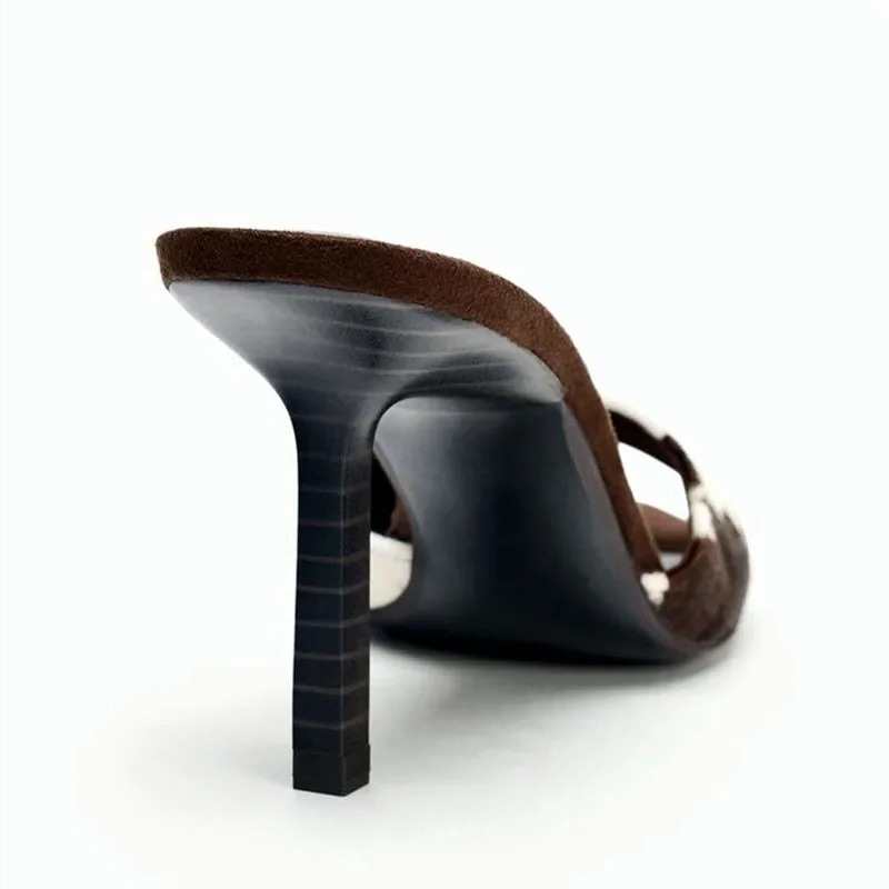 High Quality Suede Thin Heeled - مراجعة Street Fashion Graffiti وسعره