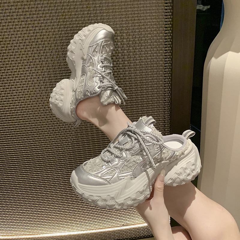 Women's Sequin Platform Mule S - مراجعة Chunky Sneaker Platform وسعره