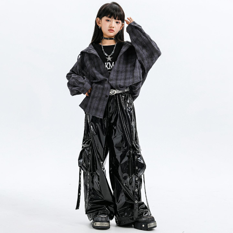 Girls Jazz Dance Costumes Hood - مراجعة Street Fashion Kpop وسعره